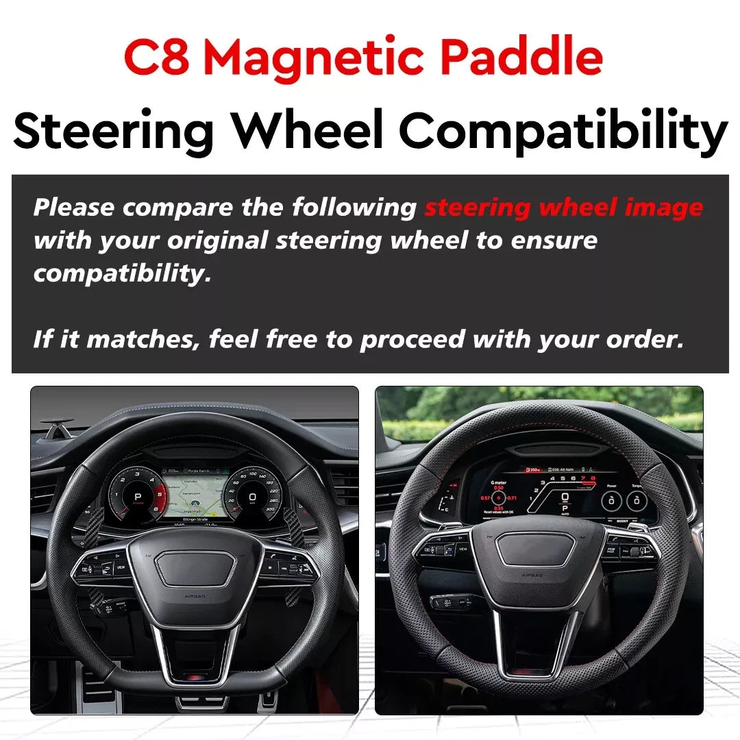 Audi Magnetic Paddle Shifters (B8/8.5, B9/9.5, C7, C8)