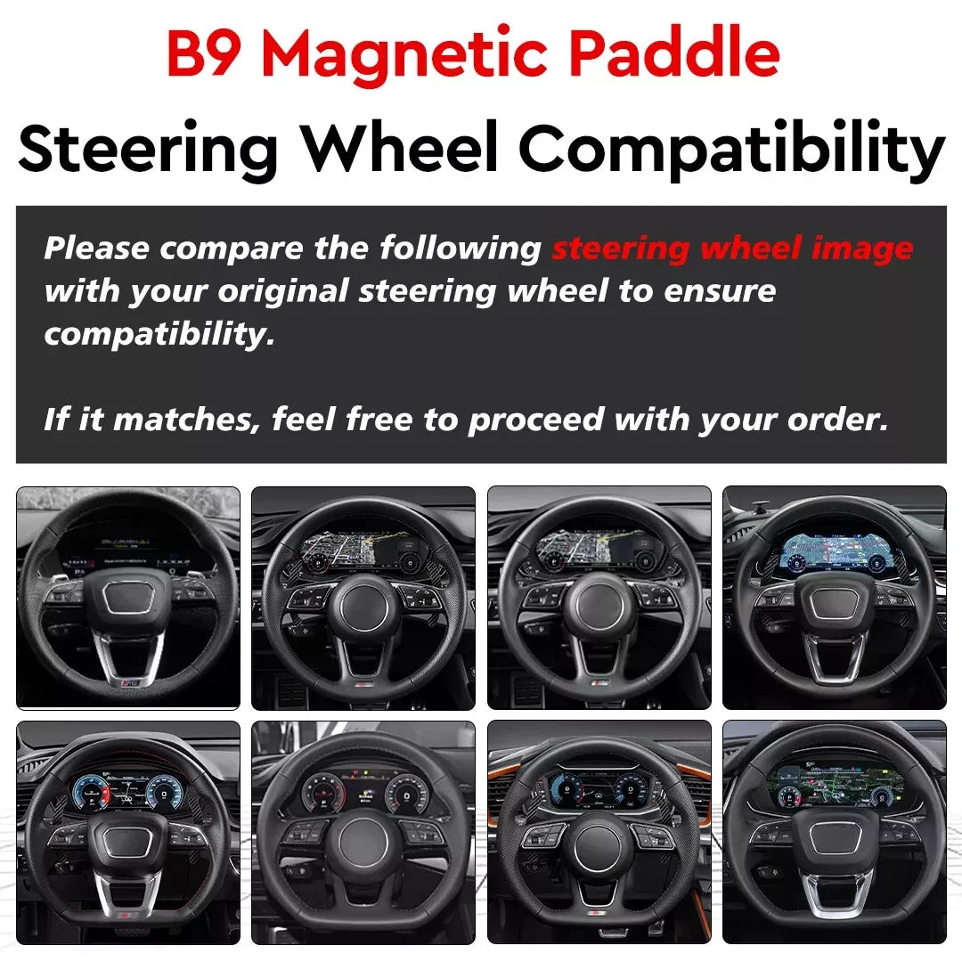 Audi Magnetic Paddle Shifters (B8/8.5, B9/9.5, C7, C8)